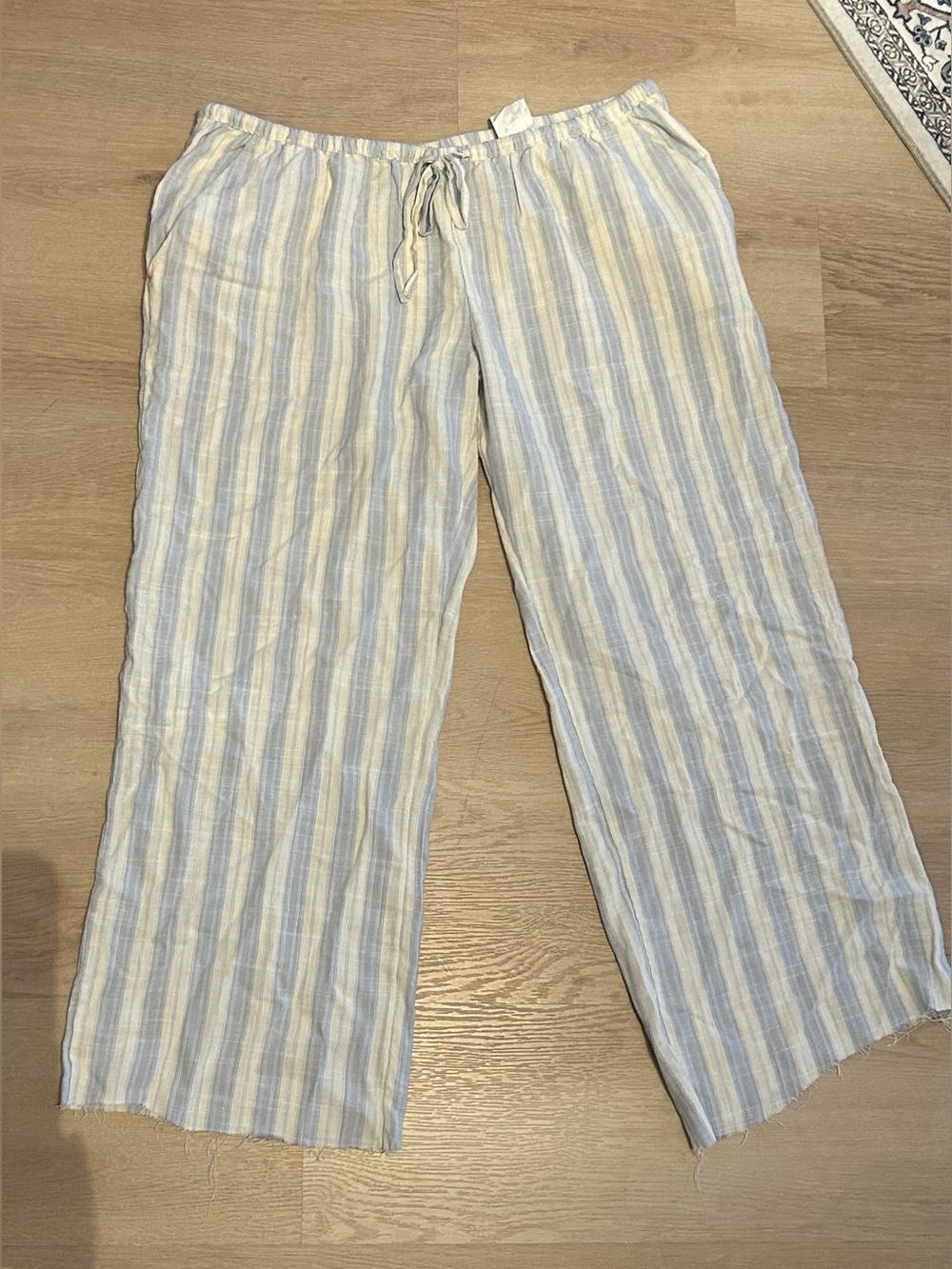 H&M Striped Drawstring Pants